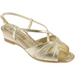 Pavacini Female Zod752 Leather Upper Leather Lining Comfort Sandals in Gold