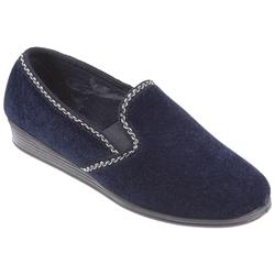 Pavers Comfort Female Flash850 Textile Upper Textile Lining Comfort House Mules and Slippers in Navy, Wine