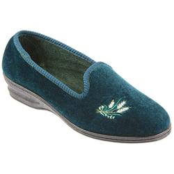 Pavers Comfort Female Flash851 Textile Upper Textile Lining Comfort House Mules and Slippers in Green, Navy