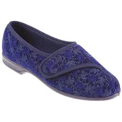 Pavers Comfort Female Flash852 Textile Upper Textile Lining Comfort House Mules and Slippers in Navy, Wine