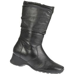 Pavers Comfort Female Mel Leather Upper Leather Lining Boots in Black, Brown