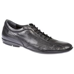 Pavers Comfort Male ASIL1108 Leather Upper Leather Lining Lace Up in Black