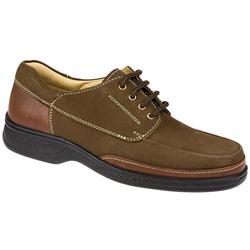 Male Donald Nubuck/Leather Upper Leather Lining Lace Up in Brown, Navy