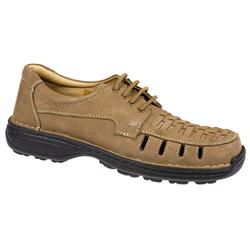 Male KEMP1111 Leather Upper Leather Lining Lace Up in Sand