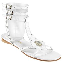 Pavers Female Add911 Leather Upper Leather Lining Comfort Sandals in White