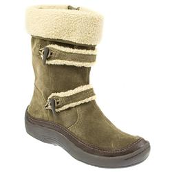 Pavers Female EARTH1000 Leather nubuck Upper Textile Lining Casual Boots in Camel