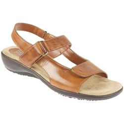 Pavers Female Earth707 Leather Upper Textile/Leather Lining Casual Sandals in Tan