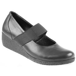 Pavers Female Kap902 Leather Upper Textile Lining Casual in Black