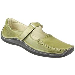 Female KARY1100 Leather Upper Leather Lining Casual Shoes in Green, Red, Tan