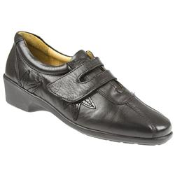 Pavers Female KEMP804 Leather Upper Leather Lining Casual Shoes in Black Antique
