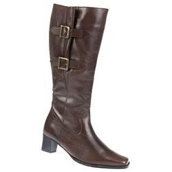 Pavers Female Lynda Leather Upper Boots in Black, Brown, Mahogony