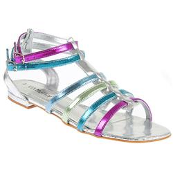 Pavers Female MUTH902 Casual Sandals in Multi Metallic, Pewter Multi