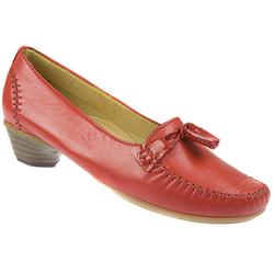 Female NAP1100 Leather Upper Leather Lining Casual Shoes in Red