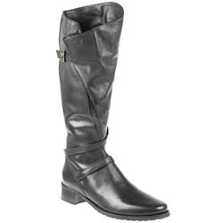 Female Pklsp821 Leather Upper Leather Lining Comfort Boots in Black
