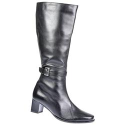 Pavers Female Sandy Leather Upper Boots in Black, Black Patent, Brown