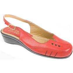 Pavers Female Stoc750 Leather Upper Leather Lining Casual in Red