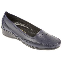 Pavers Female Sul703 Leather Upper Leather Lining Casual in Navy, Taupe