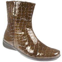 Pavers Female YORK1009FP Leather Upper Leather/Textile Lining Casual Boots in BROWN CROC