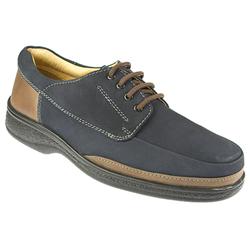 Male KEMP602 Leather Upper Leather Lining Lace Up in Navy Suede