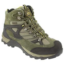 Male RE1002 Leather/Textile Upper Textile Lining Boots in Khaki