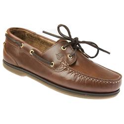 Pavers Male VIAGO1100 Leather Upper Leather Lining Lace Up in Brown, Navy-Brown