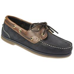 Pavers Male VIAGO1100 Leather Upper Leather Lining Lace Up in Navy-Brown