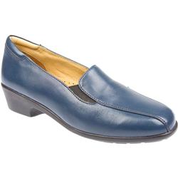 Pavers wide Female Jane Leather Upper Leather Lining Pavers in Navy