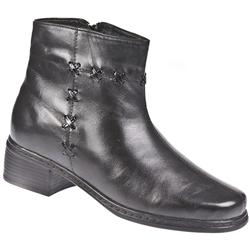Pavers wide Female Jocelyn Leather Upper Leather Lining Boots in Black, Brown