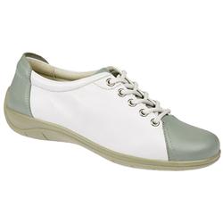 Female Mylene Leather Upper Leather Lining Casual Shoes in Beige, Blue, White