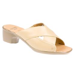 Female Sophie Leather Lining Mules in Beige