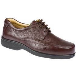 Male Hans Extra Wide Dual Fit Shoe Leather Upper Leather Lining Lace Up in Black, Brown
