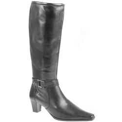 Pavers Womens Jean608 Leather Upper Calf/Knee in Black