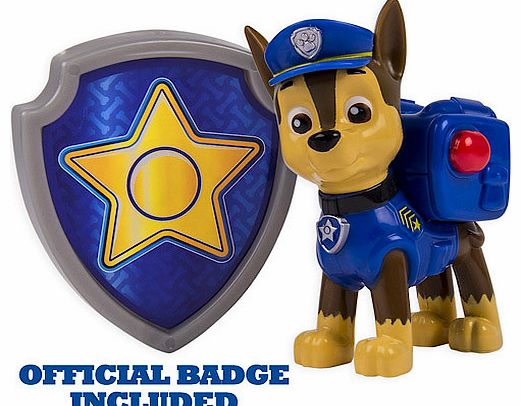 Paw Patrol - Action Pack Chase Figure and Badge
