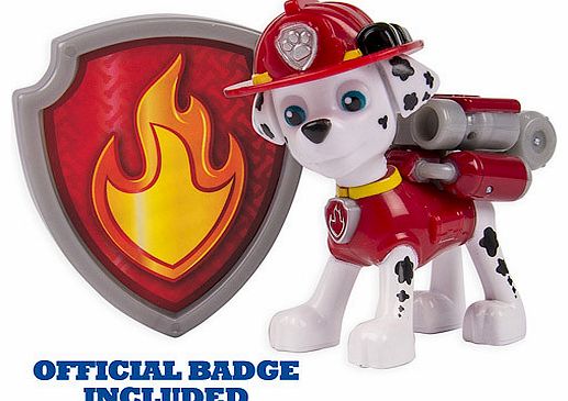 Paw Patrol - Action Pack Marshall Figure and Badge