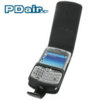 Pdair Leather Flip Case - BlackBerry 8300 Curve - Black