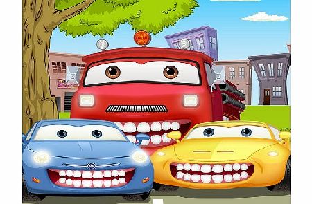 Car Wash & Dentist Games: patient fire truck, police car, garbage dump truck tractor - dental care car repair car mechanic tune up doctor clinic for kids to brush teeth, fixing tooth cavity bug wi