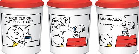 PEANUTS Snoopy Set Of 3 Tin Canisters