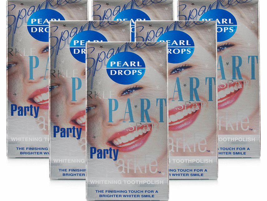 Pearl Drops Party Sparkle Toothpolish 6 Pack