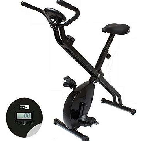 Folding Exercise Bike - Black - Keep Fit & Lose Weight At Home