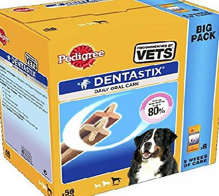 Pedigree Dentastix Daily Oral Care Dental Chews, Large Dog 56 Sticks, Pack of 1