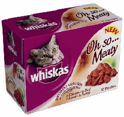 Pedigree Master Foods Whiskas Pouch Oh So. 12 x 85g
