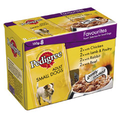 pedigree Pouch Small Dog Adult 150g Variety 8 Pack