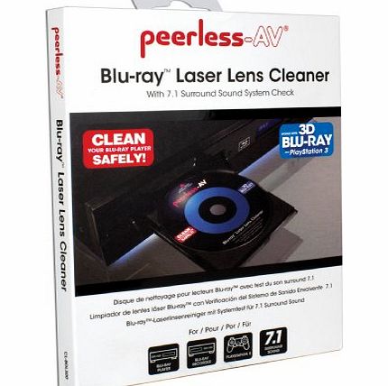 Peerless CL-BDL300 Blu-ray Laser Lens Cleaner with 7.1 Surround Sound System Check for Blu-ray Players, Blu-ray Recorders and PlayStation 3