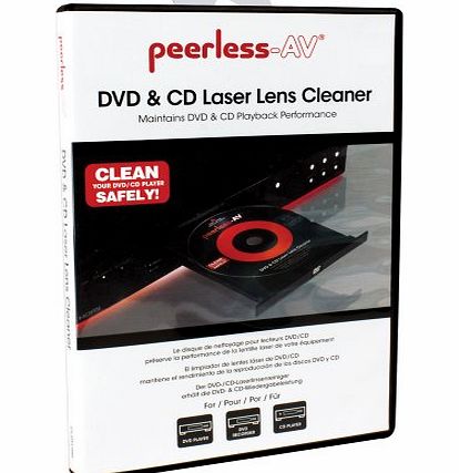 Peerless CL-DVL200 DVD and CD Laser Lens Cleaner for DVD Players, DVD Recorders and CD Players