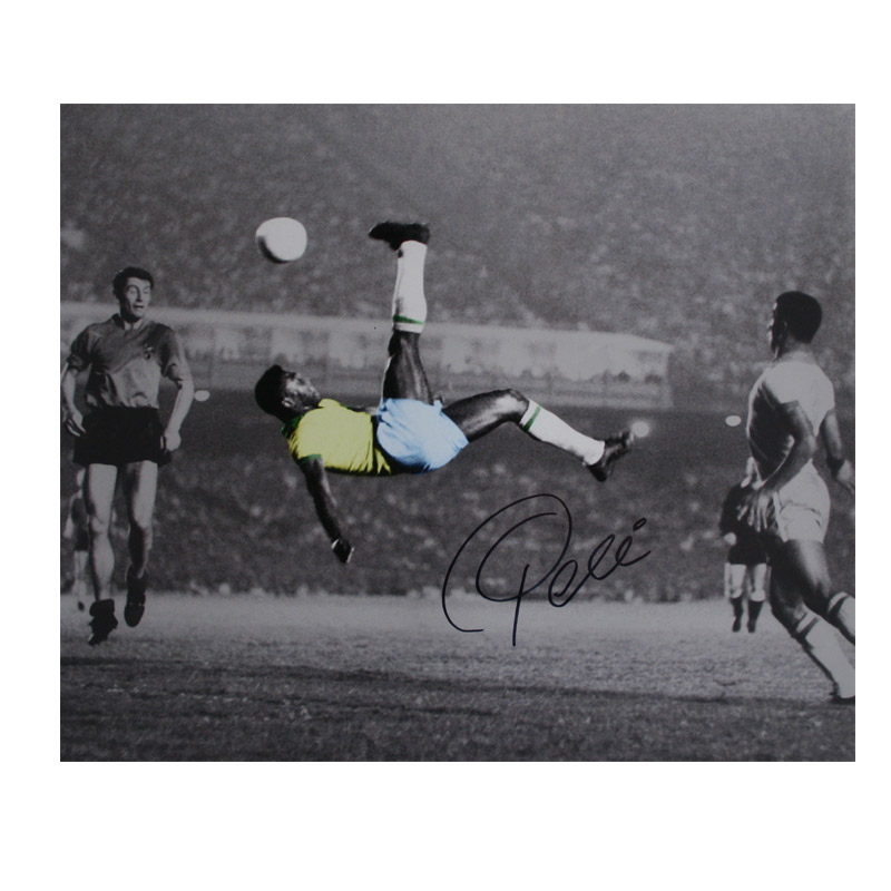 Pele Signed Photo - The Bicycle Kick