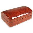 Cherry Leather and Hide Jewelry Box