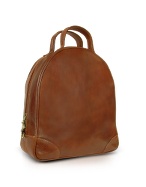 Pellevera Brown Leather Golf Shoe Bag