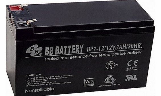 Battery Powered - 12V 7Ah Battery