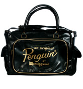 Black and Gold Holdall Bag