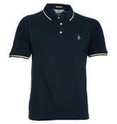 Black Iris Knitted Polo Shirt